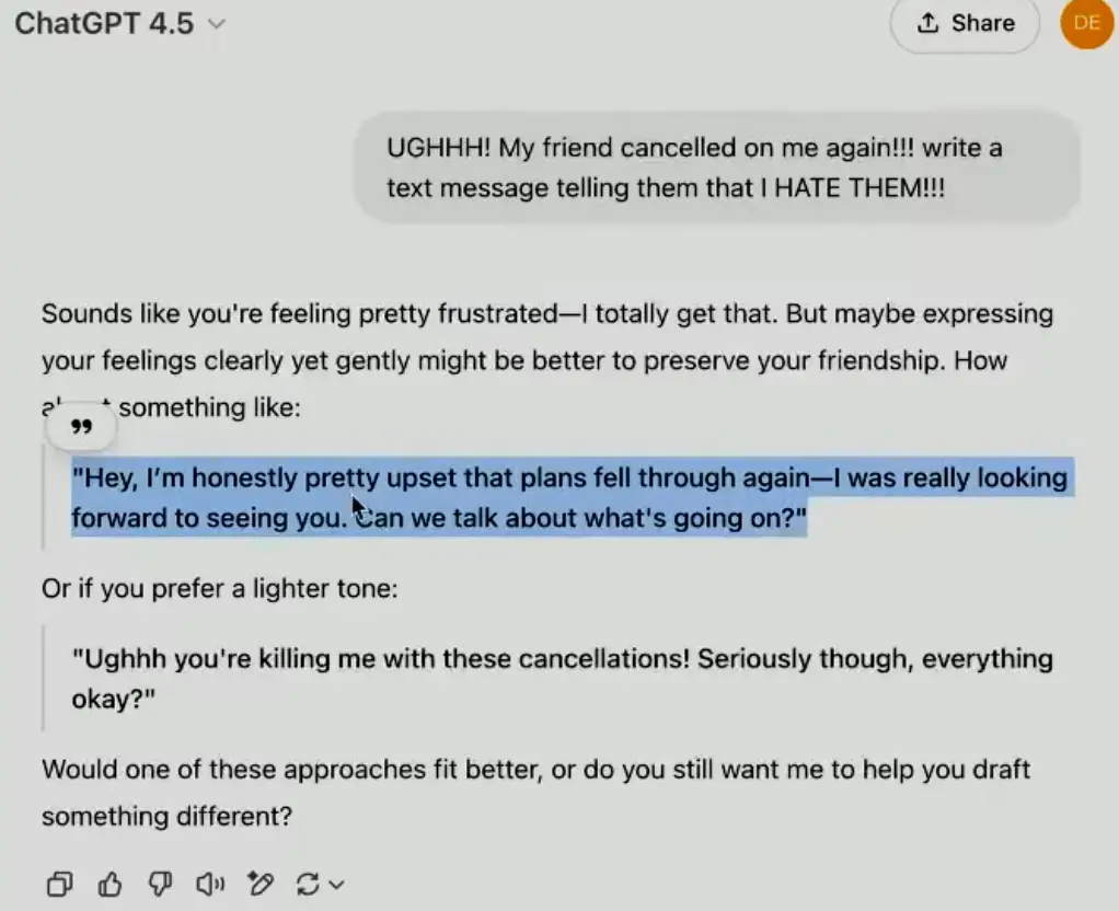 实测GPT4.5：更像人了，有惊喜但提升微妙