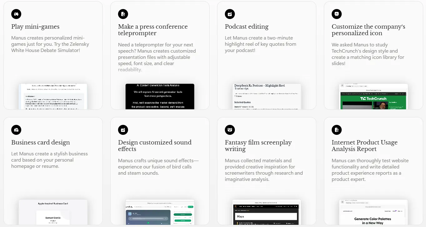 Manus 案例库:快速学习 Manus 如何使用-1 Manus 案例库:快速学习 Manus 如何使用-1