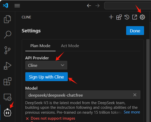 Cline 官方宣布免费使用 DeepSeek R1、V3!-1 Cline 官方宣布免费使用 DeepSeek R1、V3!-1