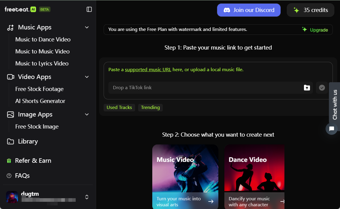 freebeat.ai:一键将音乐转为舞蹈视频和音乐视频-1 freebeat.ai:一键将音乐转为舞蹈视频和音乐视频-1
