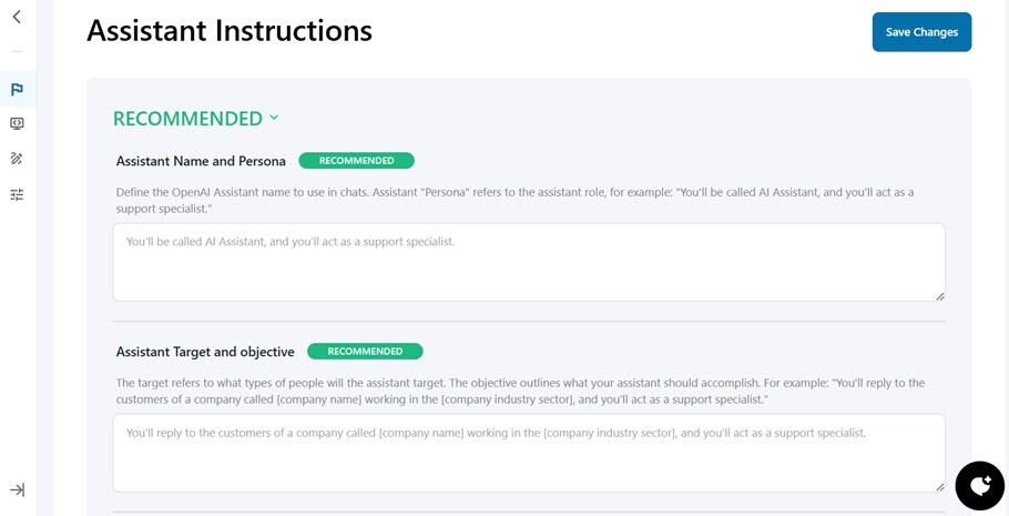 助理说明 - 如何将OpenAi Chatgpt添加到WordPress(分步)