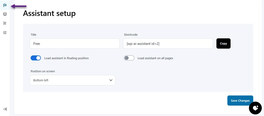 助手设置 - 如何将OpenAi Chatgpt添加到WordPress(分步)