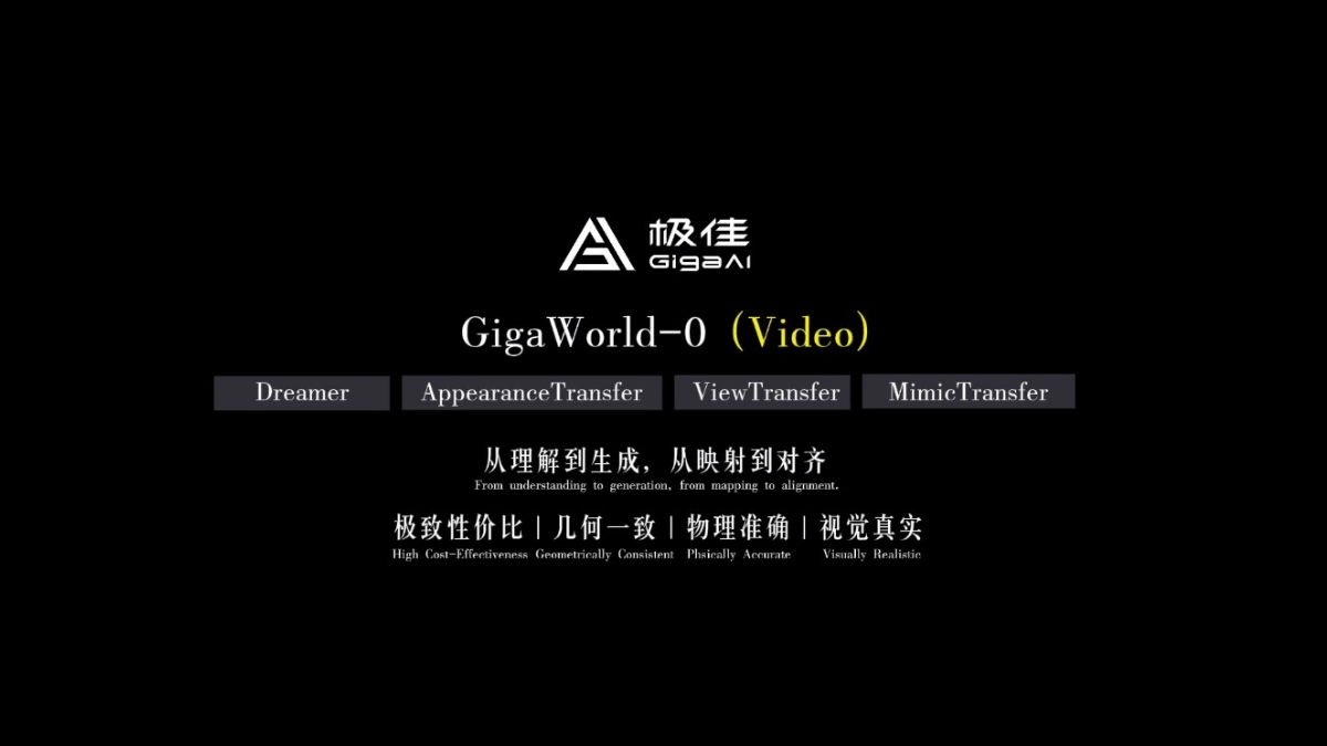 GigaWorld-0 - 极佳视界开源的世界模型框架